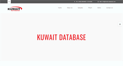 Desktop Screenshot of kuwait-database.com