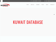 Tablet Screenshot of kuwait-database.com